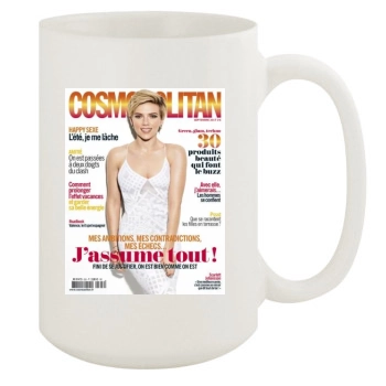 Scarlett Johansson 15oz White Mug