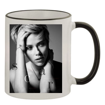 Scarlett Johansson 11oz Colored Rim & Handle Mug