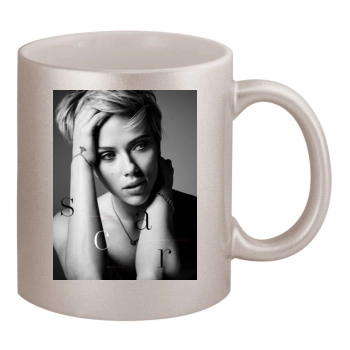 Scarlett Johansson 11oz Metallic Silver Mug