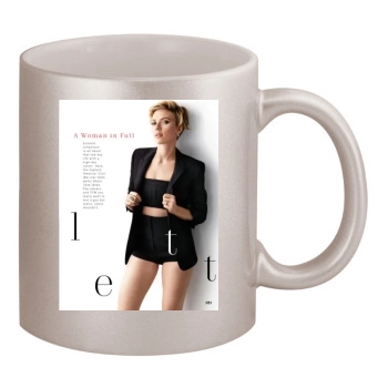 Scarlett Johansson 11oz Metallic Silver Mug