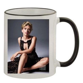 Scarlett Johansson 11oz Colored Rim & Handle Mug