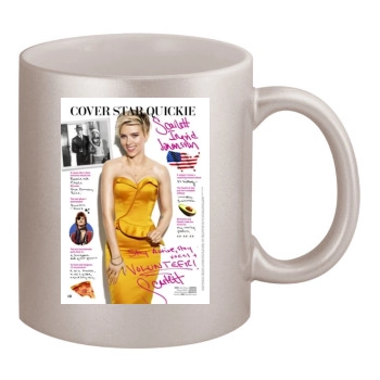 Scarlett Johansson 11oz Metallic Silver Mug