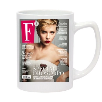 Scarlett Johansson 14oz White Statesman Mug