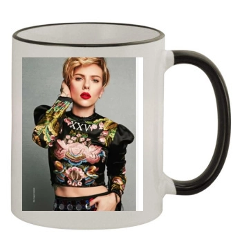 Scarlett Johansson 11oz Colored Rim & Handle Mug