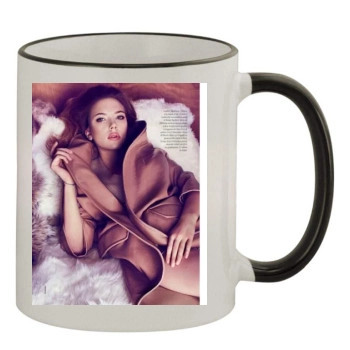 Scarlett Johansson 11oz Colored Rim & Handle Mug