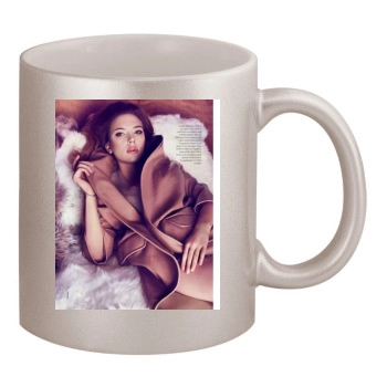 Scarlett Johansson 11oz Metallic Silver Mug