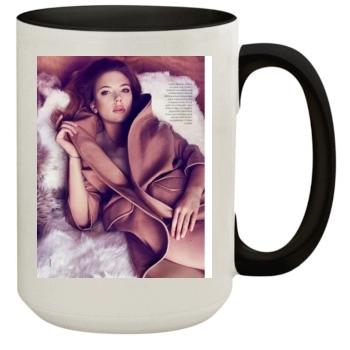 Scarlett Johansson 15oz Colored Inner & Handle Mug