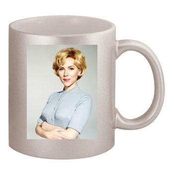 Scarlett Johansson 11oz Metallic Silver Mug