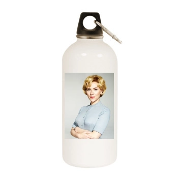 Scarlett Johansson White Water Bottle With Carabiner