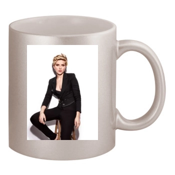 Scarlett Johansson 11oz Metallic Silver Mug