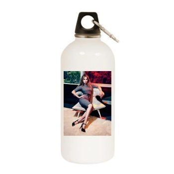 Scarlett Johansson White Water Bottle With Carabiner