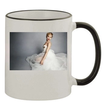 Scarlett Johansson 11oz Colored Rim & Handle Mug