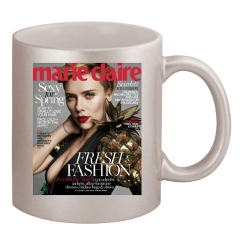 Scarlett Johansson 11oz Metallic Silver Mug