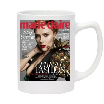 Scarlett Johansson 14oz White Statesman Mug