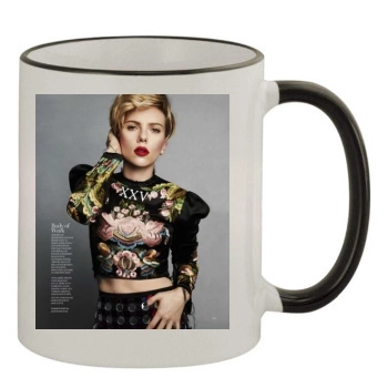 Scarlett Johansson 11oz Colored Rim & Handle Mug