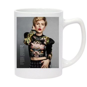 Scarlett Johansson 14oz White Statesman Mug