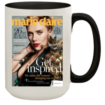 Scarlett Johansson 15oz Colored Inner & Handle Mug