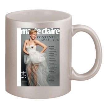 Scarlett Johansson 11oz Metallic Silver Mug