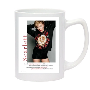 Scarlett Johansson 14oz White Statesman Mug