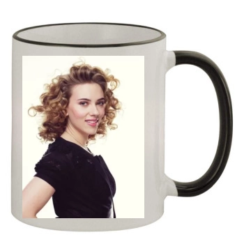 Scarlett Johansson 11oz Colored Rim & Handle Mug