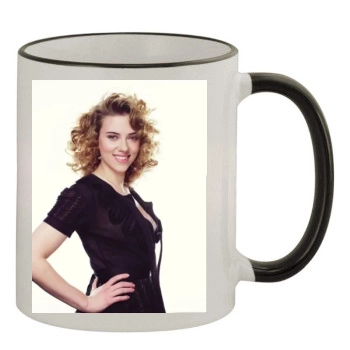 Scarlett Johansson 11oz Colored Rim & Handle Mug