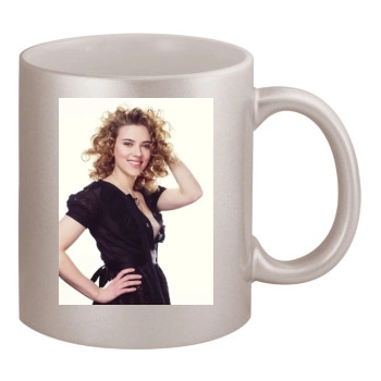 Scarlett Johansson 11oz Metallic Silver Mug