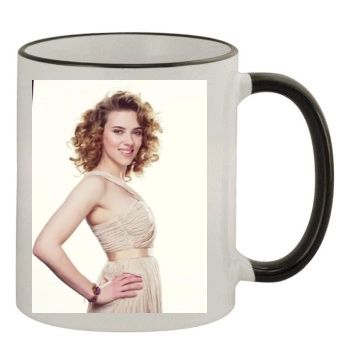 Scarlett Johansson 11oz Colored Rim & Handle Mug