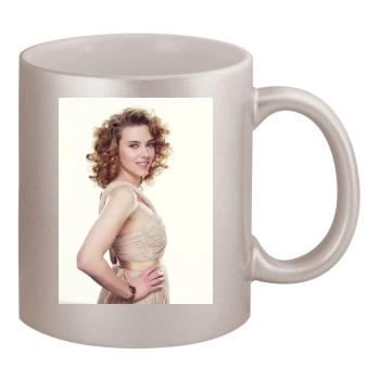 Scarlett Johansson 11oz Metallic Silver Mug