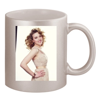 Scarlett Johansson 11oz Metallic Silver Mug