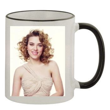 Scarlett Johansson 11oz Colored Rim & Handle Mug