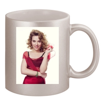 Scarlett Johansson 11oz Metallic Silver Mug