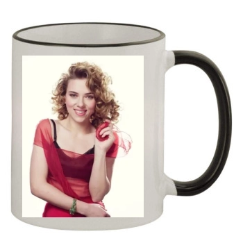 Scarlett Johansson 11oz Colored Rim & Handle Mug