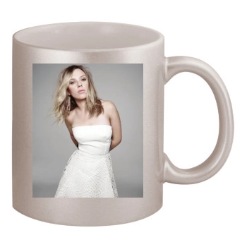 Scarlett Johansson 11oz Metallic Silver Mug