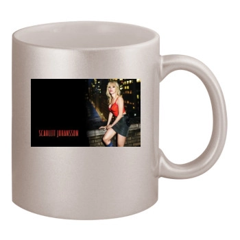 Scarlett Johansson 11oz Metallic Silver Mug