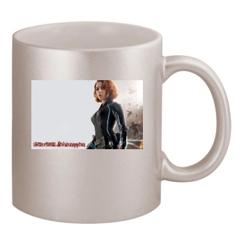 Scarlett Johansson 11oz Metallic Silver Mug