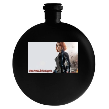 Scarlett Johansson Round Flask