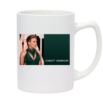 Scarlett Johansson 14oz White Statesman Mug