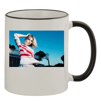 Scarlett Johansson 11oz Colored Rim & Handle Mug