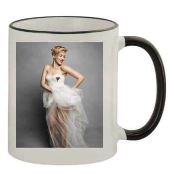 Scarlett Johansson 11oz Colored Rim & Handle Mug