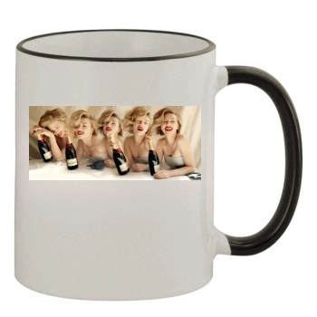 Scarlett Johansson 11oz Colored Rim & Handle Mug