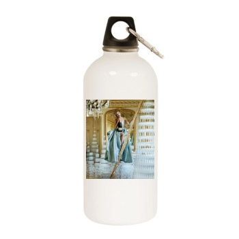 Scarlett Johansson White Water Bottle With Carabiner