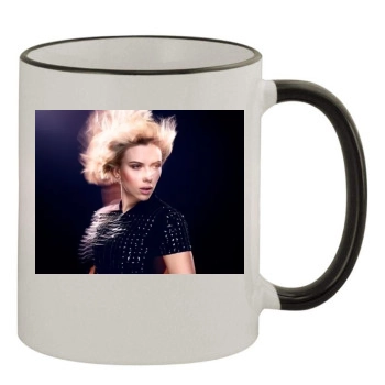 Scarlett Johansson 11oz Colored Rim & Handle Mug