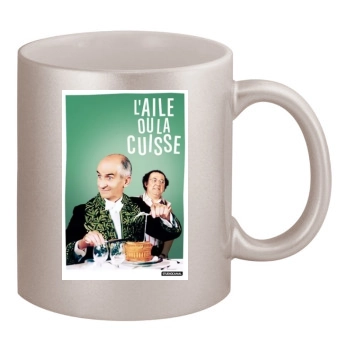 Aile ou la cuisse, L (1976) 11oz Metallic Silver Mug