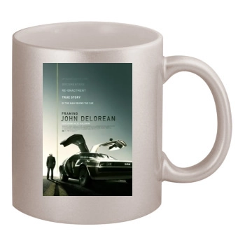 Framing John DeLorean (2019) 11oz Metallic Silver Mug