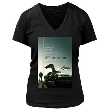 Framing John DeLorean (2019) Women's Deep V-Neck TShirt