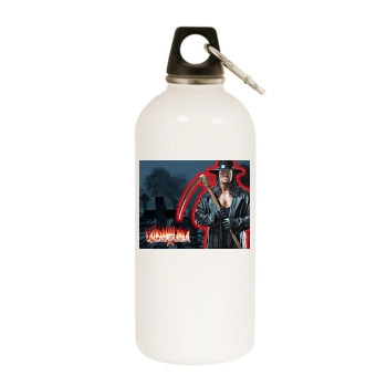 The Undertaker White Water Bottle With Carabiner