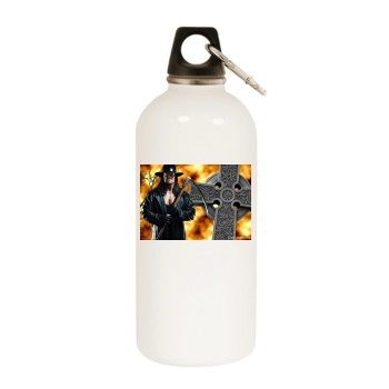 The Undertaker White Water Bottle With Carabiner