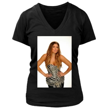 Fergie Women's Deep V-Neck TShirt