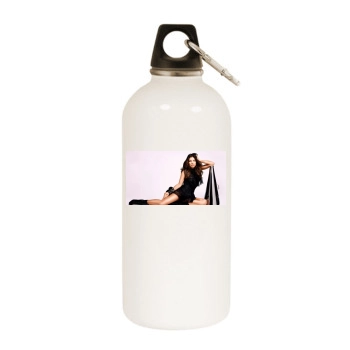 Fergie White Water Bottle With Carabiner