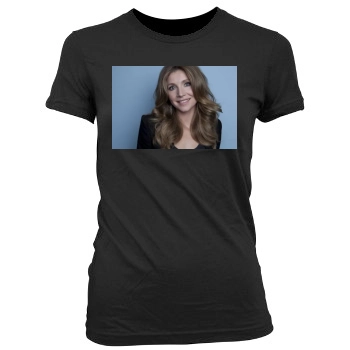 Sarah Chalke Women's Junior Cut Crewneck T-Shirt